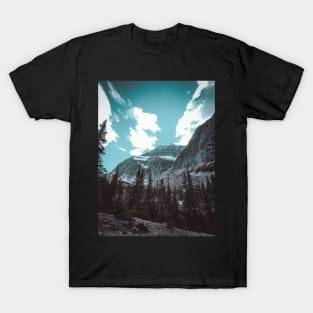 Mountain Snowy Peak at Jasper National Park V3 T-Shirt